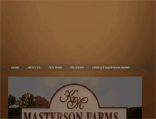 Tablet Screenshot of mastersonfarms.com